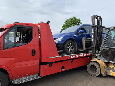 Hämtar Toyota till bilskrot i Kållered